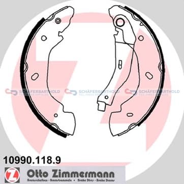 Bromsbandssats från Autofrance