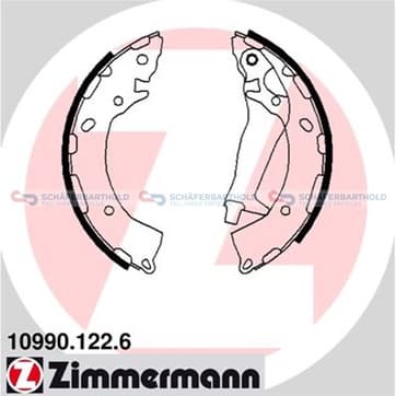 Bromsbandssats från Autofrance