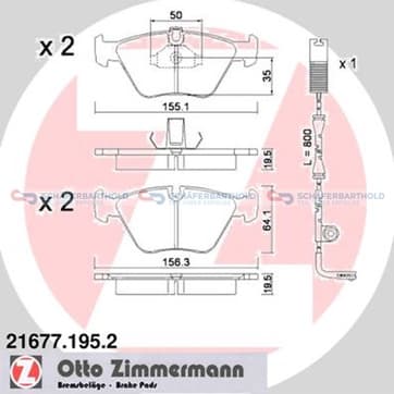 Bromsbeläggssats, Framaxel från Autofrance