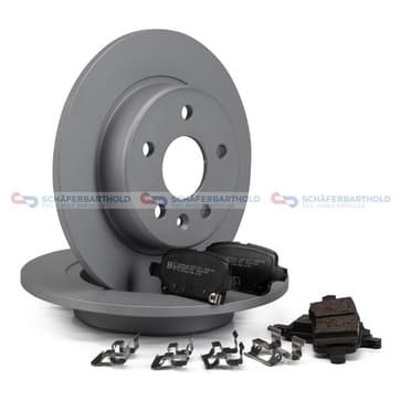 Bromssats, skivbroms, Bakaxel — Bakaxel från Autofrance