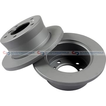 Bromsskiva, Bakaxel — Bakaxel från Autofrance