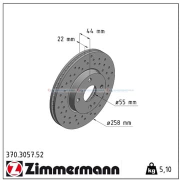 Bromsskiva, Framaxel — Framaxel från Autofrance