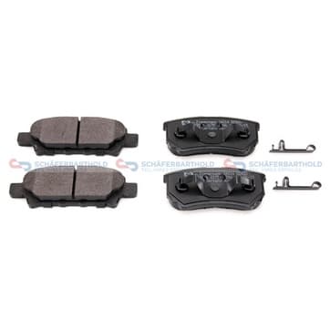 Bromsbeläggssats, Bakaxel — Bakaxel från Autofrance