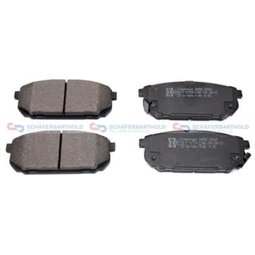 Bromsbeläggssats, Bakaxel — Bakaxel från Autofrance