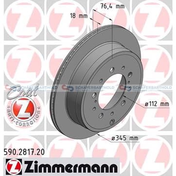 Bromsskiva, Bakaxel — Bakaxel från Autofrance