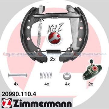 Bromsbandssats från Autofrance