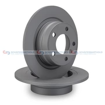 Bromsskiva, Bakaxel — Bakaxel från Autofrance