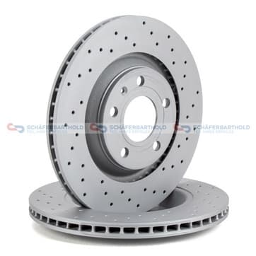 Bromsskiva, Bakaxel — Bakaxel från Autofrance