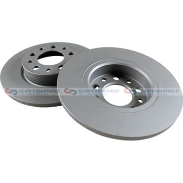 Bromsskiva, Bakaxel — Bakaxel från Autofrance