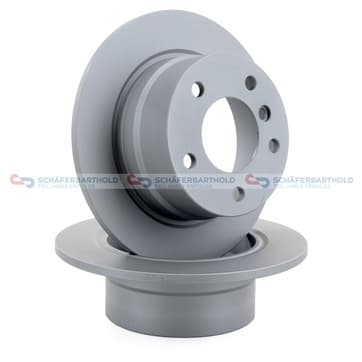 Bromsskiva, Bakaxel — Bakaxel från Autofrance