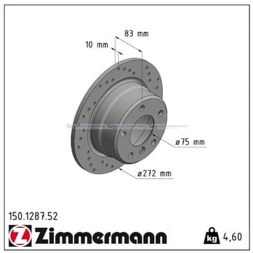 Bromsskiva, Bakaxel — Bakaxel från Autofrance