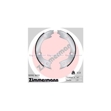 Bromsbandssats, parkeringsbroms från Autofrance