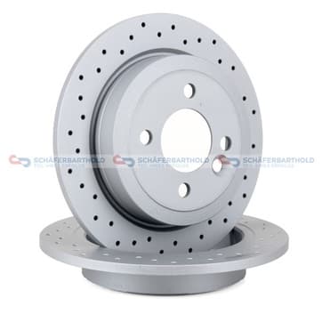 Bromsskiva, Bakaxel — Bakaxel från Autofrance