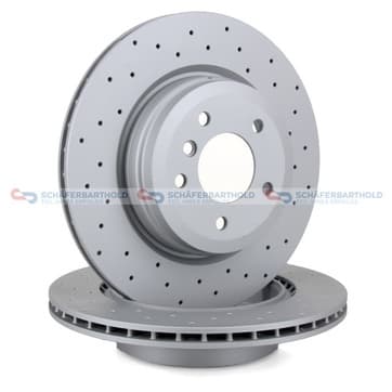 Bromsskiva, Bakaxel — Bakaxel från Autofrance