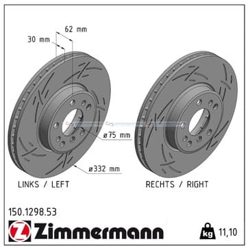 Bromsskiva, Framaxel — Framaxel från Autofrance