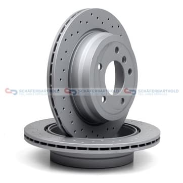 Bromsskiva, Bakaxel — Bakaxel från Autofrance