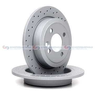 Bromsskiva, Bakaxel — Bakaxel från Autofrance