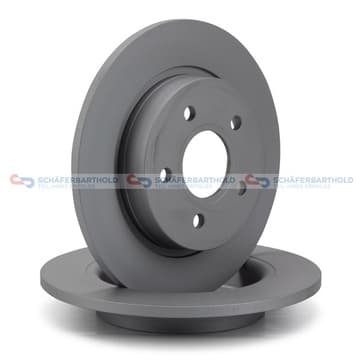 Bromsskiva, Bakaxel — Bakaxel från Autofrance