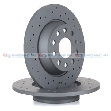 Bromsskiva, Bakaxel — Bakaxel från Autofrance