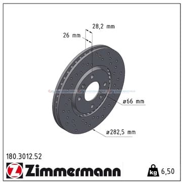 Bromsskiva, Framaxel — Framaxel från Autofrance