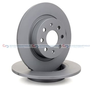 Bromsskiva, Bakaxel — Bakaxel från Autofrance