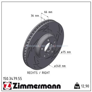 Bromsskiva, Framaxel höger — Framaxel höger från Autofrance