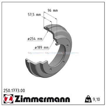 Bromstrumma Ø-292mm från Autofrance