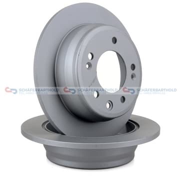 Bromsskiva, Bakaxel — Bakaxel från Autofrance