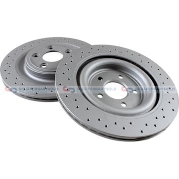 Bromsskiva, Bakaxel — Bakaxel från Autofrance