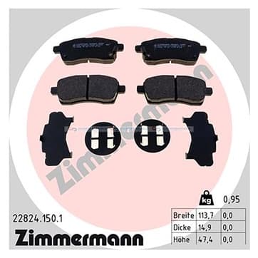 Bromsbeläggssats, Framaxel — Framaxel från Autofrance