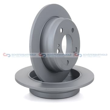 Bromsskiva, Bakaxel — Bakaxel från Autofrance