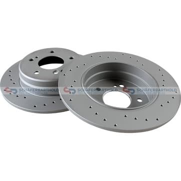 Bromsskiva, Bakaxel — Bakaxel från Autofrance