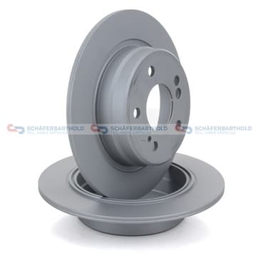 Bromsskiva, Bakaxel — Bakaxel från Autofrance