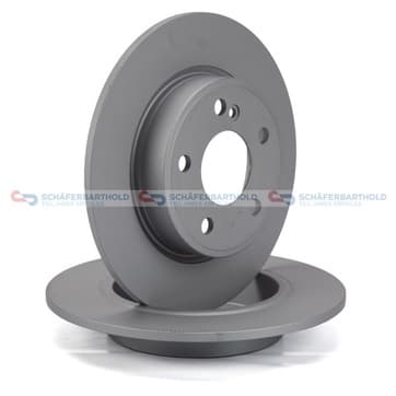 Bromsskiva, Bakaxel — Bakaxel från Autofrance