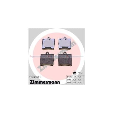 Bromsbeläggssats, Bakaxel — Bakaxel från Autofrance