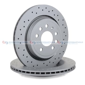 Bromsskiva, Bakaxel — Bakaxel från Autofrance