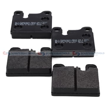 Bromsbeläggssats, Fram, Bakaxel — Fram, Bakaxel från Autofrance