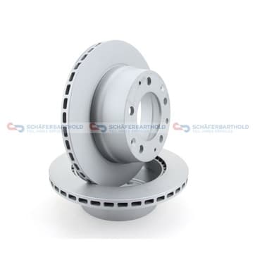 Bromsskiva, Bakaxel — Bakaxel från Autofrance