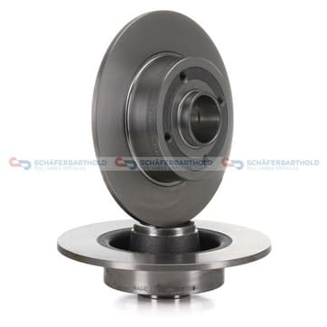 Bromsskiva, Bakaxel — Bakaxel från Autofrance