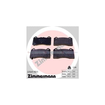 Bromsbeläggssats, Framaxel — Framaxel från Autofrance