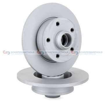 Bromsskiva, Bakaxel — Bakaxel från Autofrance