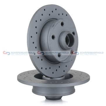 Bromsskiva, Bakaxel — Bakaxel från Autofrance