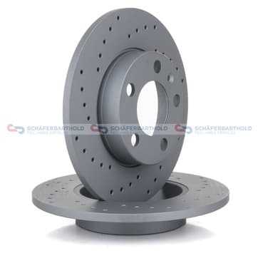 Bromsskiva, Bakaxel — Bakaxel från Autofrance