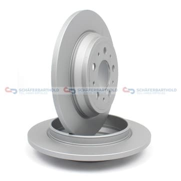 Bromsskiva, Bakaxel — Bakaxel från Autofrance