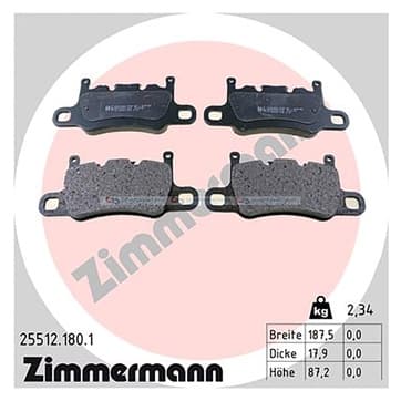 Bromsbeläggssats, Bakaxel — Bakaxel från Autofrance