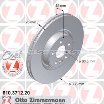 Bromsskiva, Framaxel — Framaxel från Autofrance
