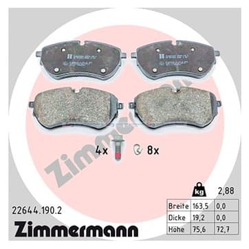 Bromsbeläggssats, Framaxel — Framaxel från Autofrance