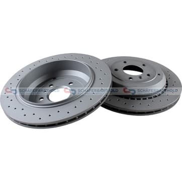 Bromsskiva, Bakaxel — Bakaxel från Autofrance