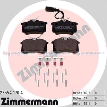 Bromsbeläggssats, Bakaxel — Bakaxel från Autofrance