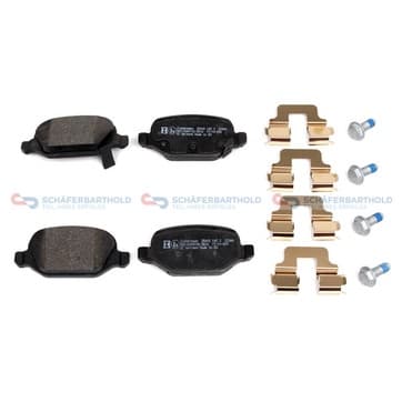 Bromsbeläggssats, Bakaxel — Bakaxel från Autofrance